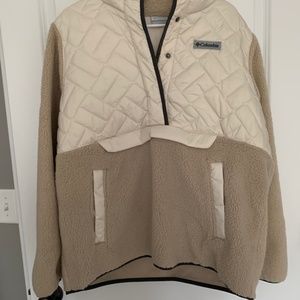 Columbia fleece pullover with hood